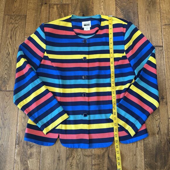 VTG Leslie Fay Leisure Suit Womens Plus Sz 16 Jacket Pants Grandmother Hippy 70s - Picture 4 of 15